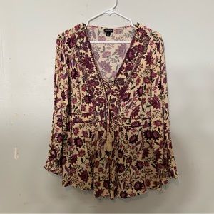 🆕 torrid Embroidered Floral Blouse